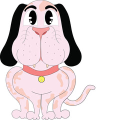 cute dog cartoon character