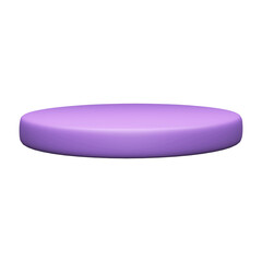 Empty Purple Podium Element In 3D Style.
