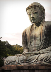 The Great Buddha on the grounds of Kotokuin Temple in Kamakura, Japan.