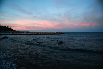 Vistas al mar en Candás en Asturias