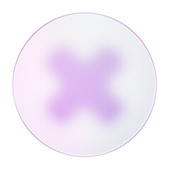 Delete blur button 3d render