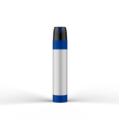 Glossy Metallic Polish Aerosol Bottle For Mockup