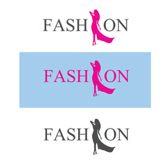 illustration of a Fashion girl logo