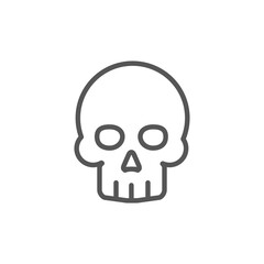 Skull crossbone vector pirate icon logo Halloween ghost graphic symbol illustration
