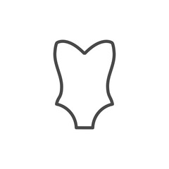 swimsuit icon or logo isolated sign symbol vector illustration