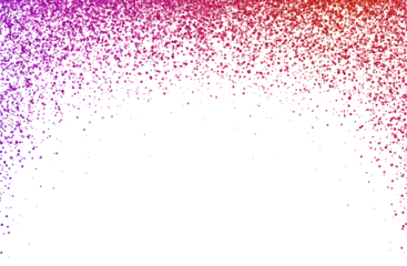 Purple red holiday falling particles round arch