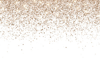 Holiday background scattering of bronze gold glitter