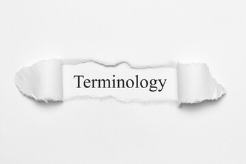 Terminology	