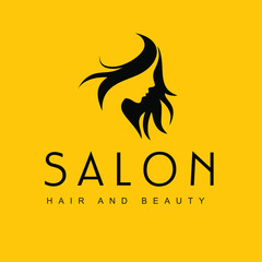 Salon logo hair style logo