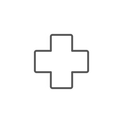 First Aid Sign Icon Vector Design. Medical vector symbols isolated.