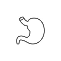 Stomach line icon. High quality black outline logo for web site design and mobile apps. Vector illustration on a white background.