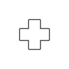First Aid Sign Icon Vector Design. Medical vector symbols isolated.