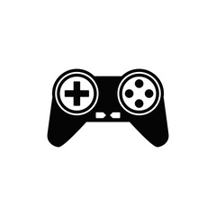 gamepad,  joystick icon in black flat glyph, filled style isolated on white background
