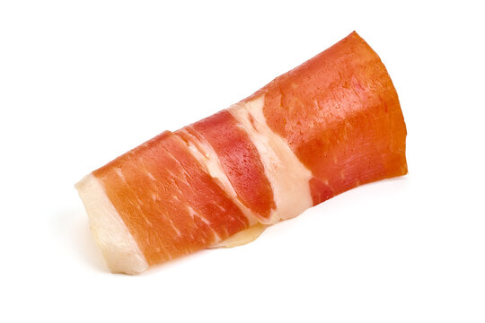 Jamon, jerked meat, isolated on white background. High resolution image.