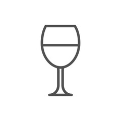 wine glass icon vector illustration isolated