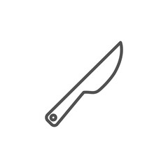 Fototapeta premium Kitchen knife icon vector. Chopper Knife symbol. Flat