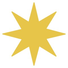 Golden star icon png