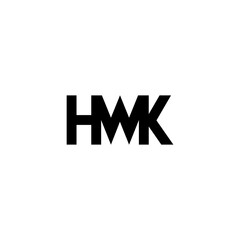 hwk lettering initial monogram logo design
