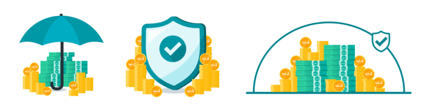 Bahraini Dinar Money Safe and Secure Illustration