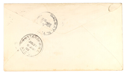 brief letter mail vintage retro alt old used gebraucht gestempelt stempel frankiert cancel papier...