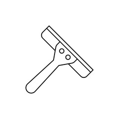 glass wiper icon in line style icon, isolated on white background