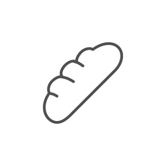 Obraz premium bread icon with outline design. Bread vector illustration