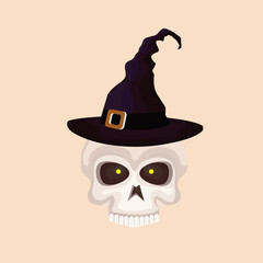 cartoon halloween issolated vector