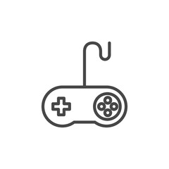 Game controller gamepad isolated joystick icon © fanisa