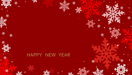 Christmas Snowflake background. Merry Christmas and Happy New Year.