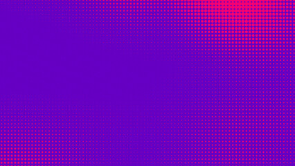 Dots halftone purple pink color pattern gradient texture with technology digital background. Pop art comics with nature graphic design.