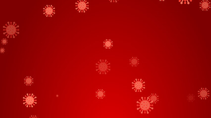 Coronavirus red pattern banner background. Abstract healthcare Illustrations concept COVID-19.