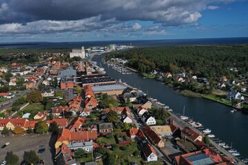 View of &Aring;hus. Absolut vodka 
