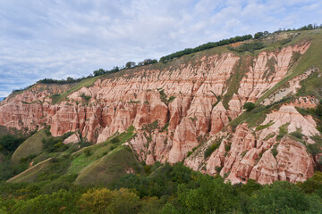 Red Ravine in Romania landscape