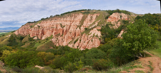 Red Ravine in Romania landscape