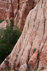 Red Ravine in Romania landscape