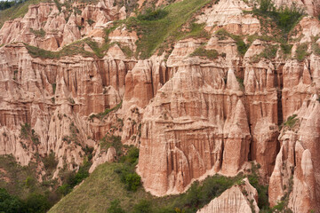 Red Ravine in Romania landscape