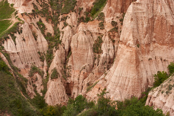 Red Ravine in Romania landscape