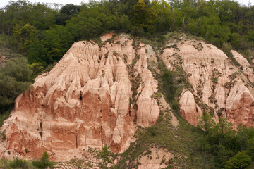 Red Ravine in Romania landscape
