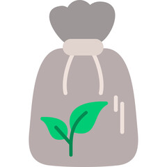 Bio Garbage Bag Icon