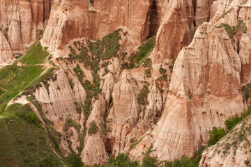 Red Ravine in Romania landscape