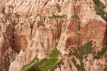 Red Ravine in Romania landscape