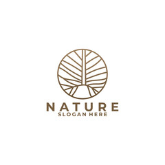 nature logo icon vector isolated