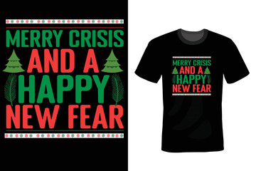 Merry Christmas T-Shirts Design Template 