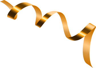 luxury golden spiral ribbon