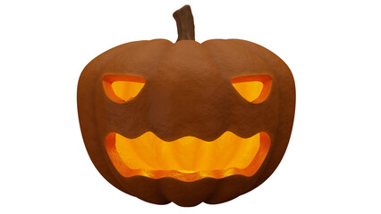 3D rendering Halloween pumpkin - Evil laughing