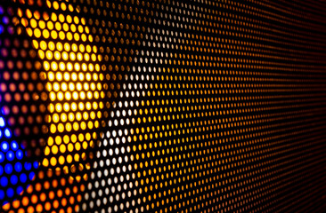 CloseUp LED blurred screen. LED soft background, abstract background idea for your design