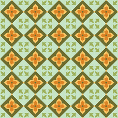 Beautiful seamless ornamental tile background. Vector illustration can be used for desktop wallpaper or frame for a wall hanging or poster,for pattern fills, surface textures, textile.