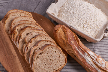 Miche ou baguette de pain