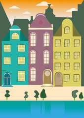 Fototapeta premium illustration of a city