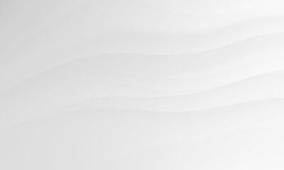 Abstract white gray colors gradient with wave lines pattern texture background.